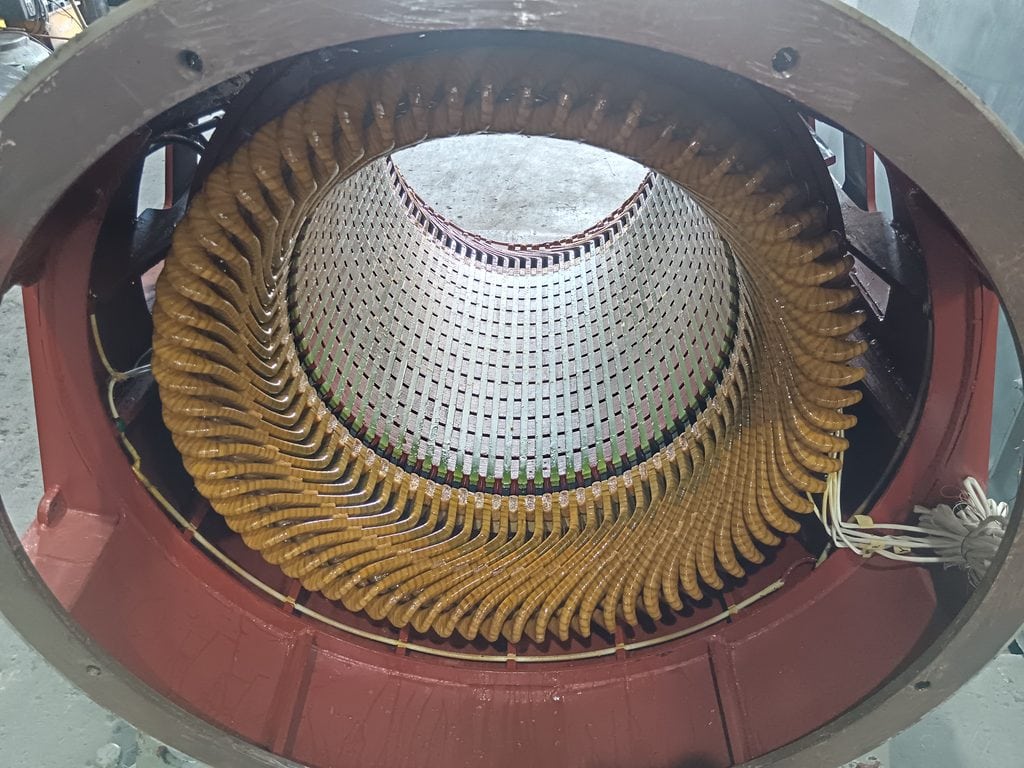 High voltage motor repair example