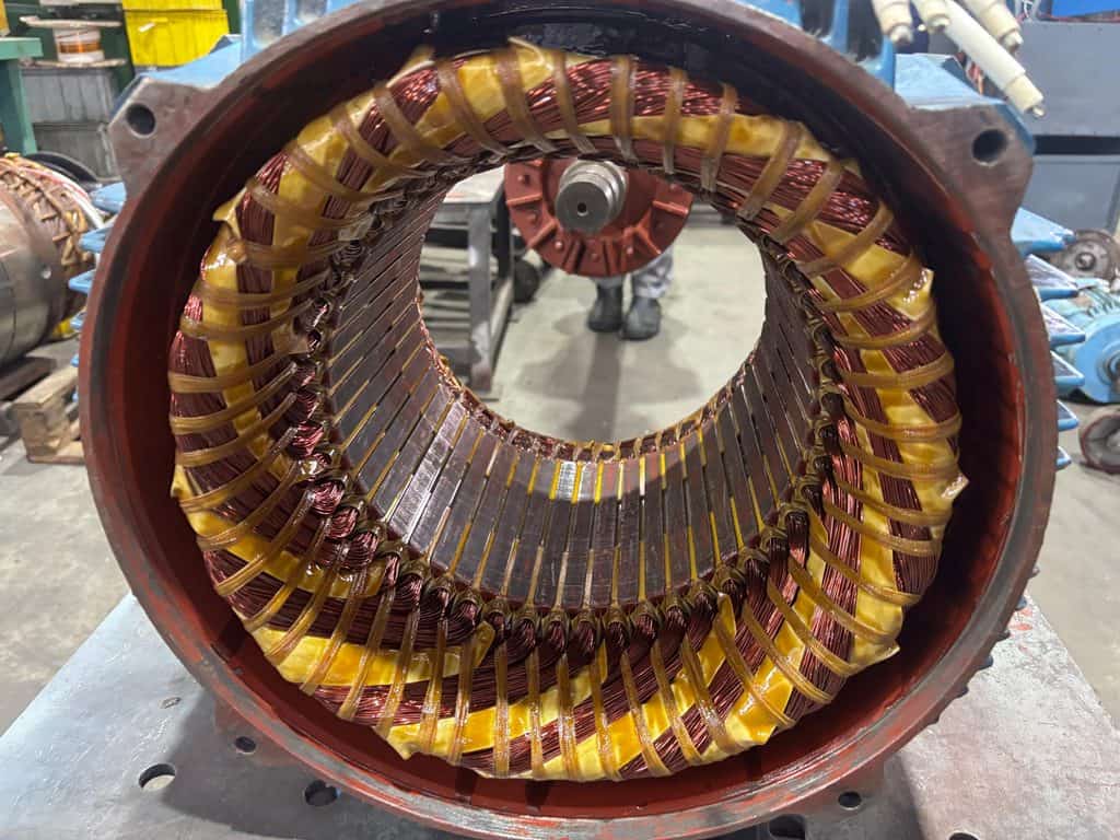 Low voltage motor repair example
