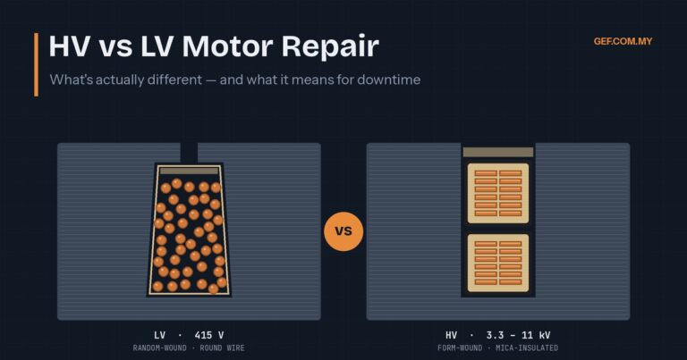 LV vs HV winding repair